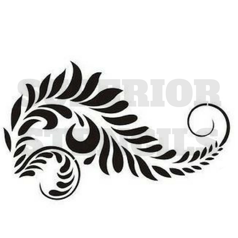 Scroll Stencil