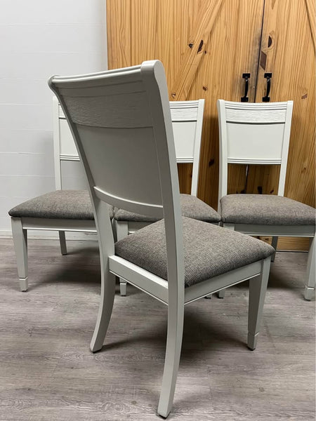 4 Shiplap Upholstered Dining Chairs