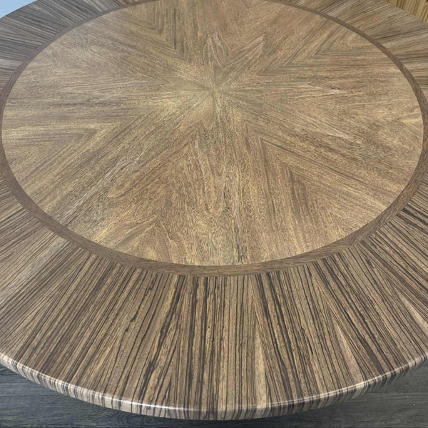 Round Shiplap Pedestal Dining Table