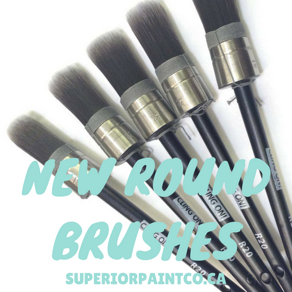Cling On Round Paint Brushes