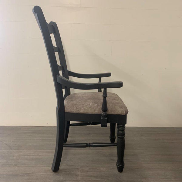 Farmhouse Cast Black Accent Chair