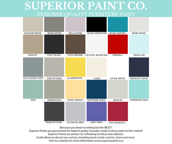 Sample Furniture Paint Colour Swatches