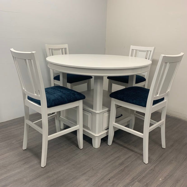 5 Piece Little White Dining Set