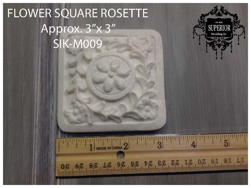 Flower Square Rosette