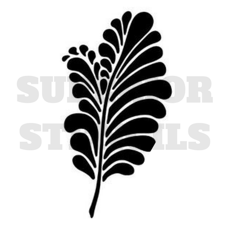 Boho Leaf Stencil